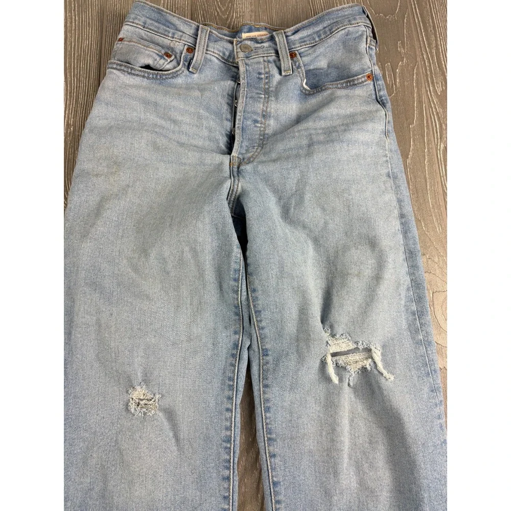 Levi's Ribcage Straight Ankle Women's Jeans Medium Wash Size 27 Length 27